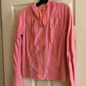 Lululemon street to studio Women’s Pink Lightweight Zip-Up Hooded Jacket